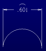 KeyCreator Detail Radial Arc Length example