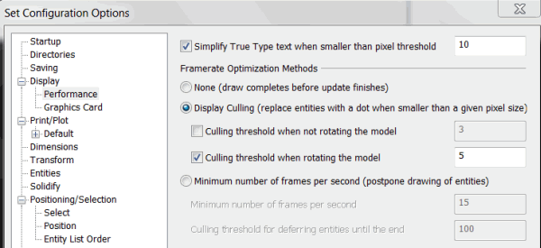 KeyCreator Tools Options Display Performance