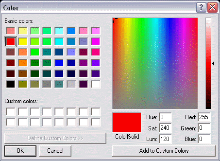 KeyCreator Prime File Properties Display Colors