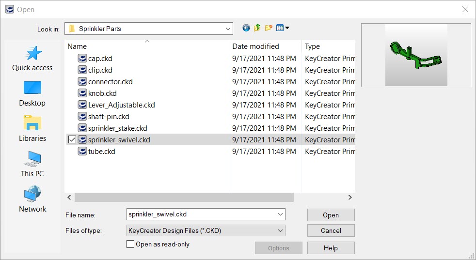 KeyCreator Pro File Open Dialog