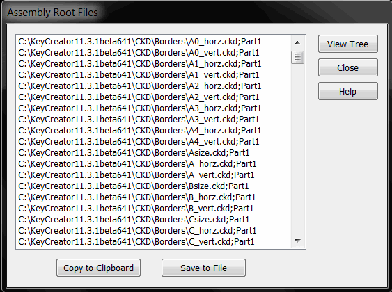 KeyCreator Drafting Find Root File  View