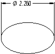 KeyCreator Drafting Detail Diameter Horizontal Dimension example