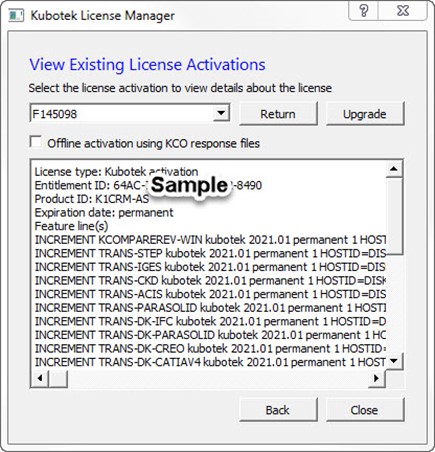 KCompare Revision Setup License Manager Review Licenses