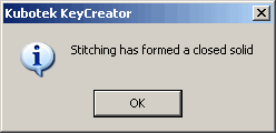 KeyCreator Prime Solid Face Stitch result