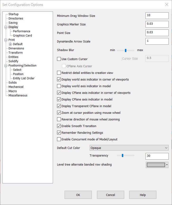 KeyCreator Tools Options Display 3