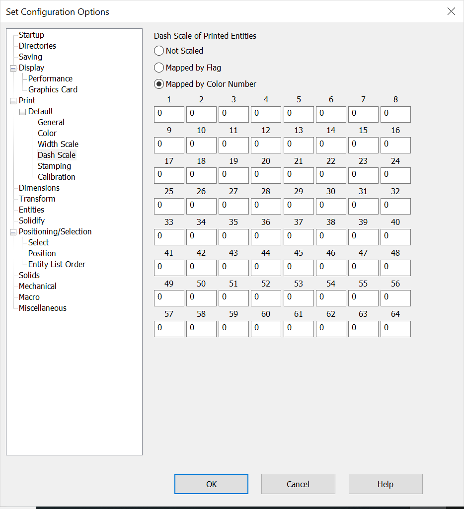 KeyCreator Tools Print Dash Scale Options