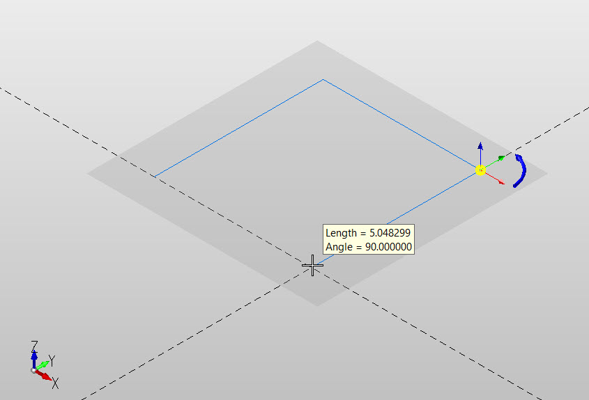 KeyCreator Drafting Sketch Projection Lines