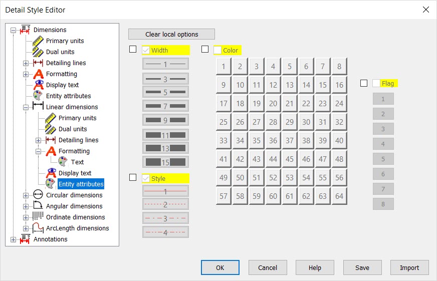 KeyCreator Drafting Style Editor Attributes 2