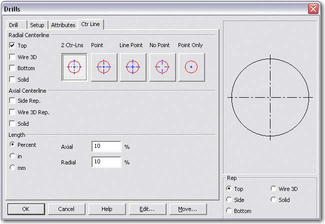 KeyCreator Prime Solid Feature Centerline