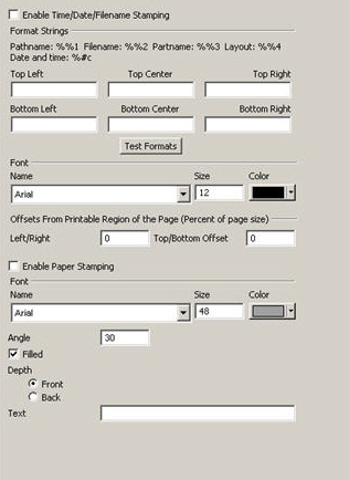 KeyCreator Tools Options Print Plot Time Stamp
