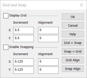 KeyCreator Pro View Grid and Snap Active dialog