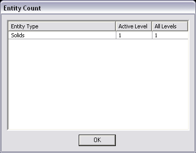 KeyCreator Prime Verify Entity Count dialog