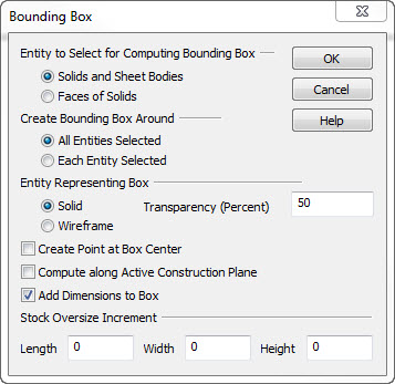 KeyCreator Tools Extract Bounding Box options