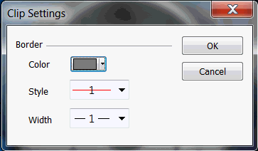 KeyCreator Clip View settings