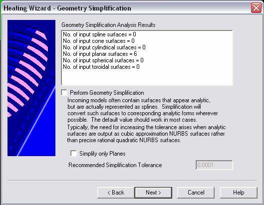 KeyCreator Prime Tools Heal Geometry Simplify