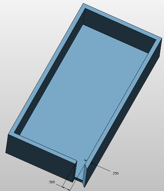 KeyCreator Prime Solid Sheetmetal Cut Corner example