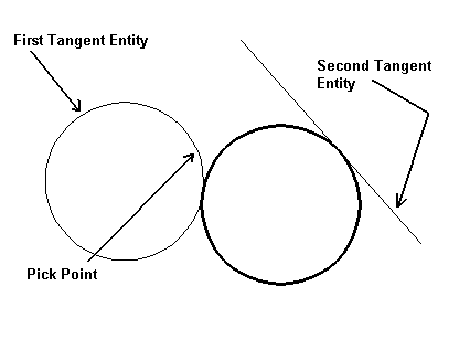 KeyCreator Drafting Circle Tangent 2 Positions example