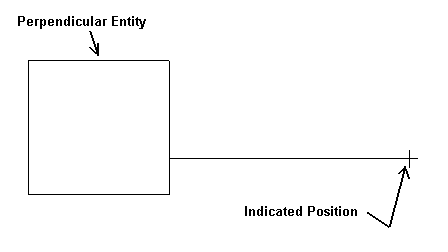 KeyCreator Drafting Line Perpendicular example