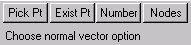 KeyCreator Prime Vector Normal to Curve options